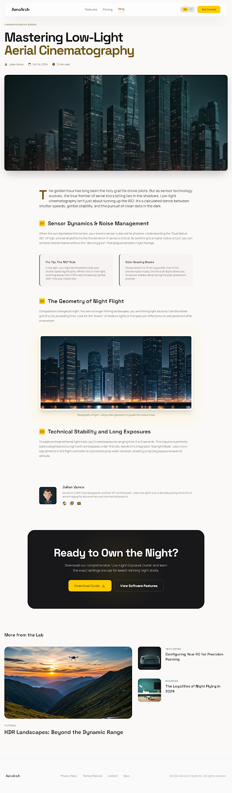 Conteúdo de drone pronto para publicação em redes sociais