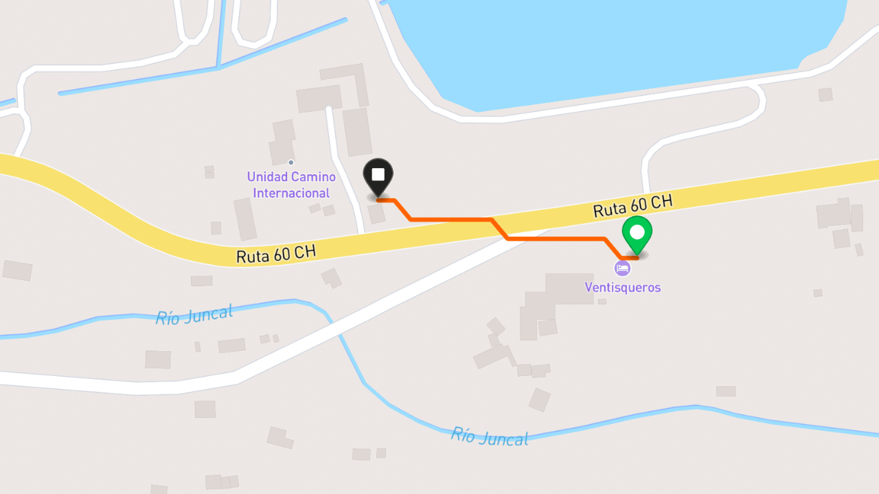 Mapa de voo com trajeto e informações de localização.